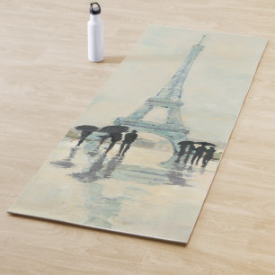 Tapete De Yoga Torre Eiffel   Paris na chuva