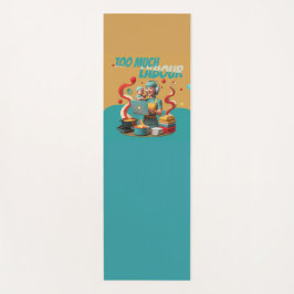 Tapete De Yoga Trabalho Demasiado - Arte Sádica Retro Feminista