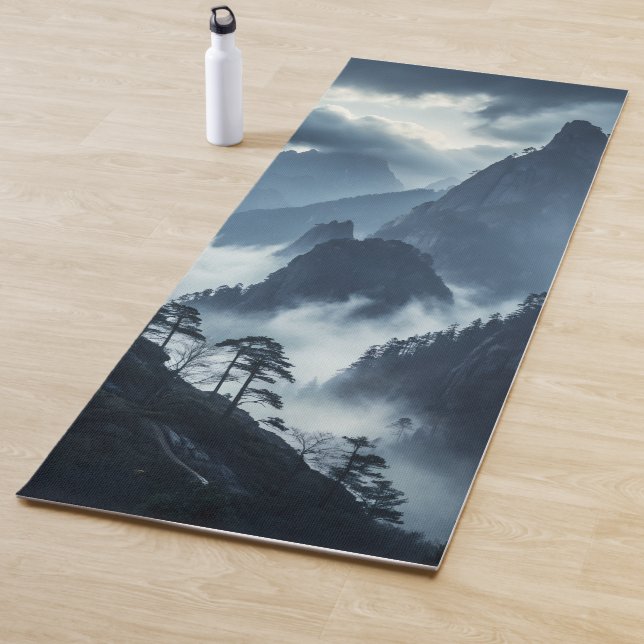 Tapete De Yoga Tranquil Misty Mountains Yoga Mat  (In Situ)