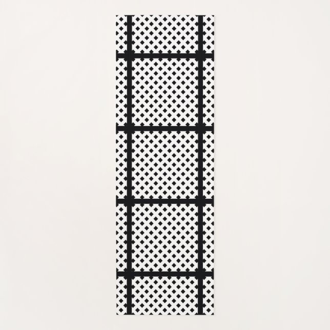 TAPETE DE YOGA TRENDY BLACK SQUARE (Frente)