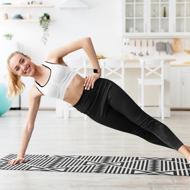 Tapete De Yoga triângulos abstrato tribais (Criador carregado)