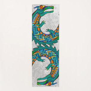 Tapete De Yoga Tribal Alligator Art