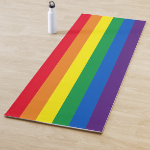 Tapete De Yoga Tripas arco-íris cores Lgbt Lgbtq gay flag