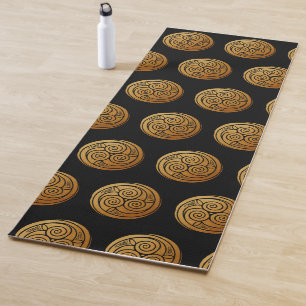 Tapete De Yoga Triple Celtic Knot Swirl Mandala