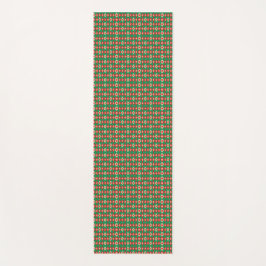 Tapete De Yoga Two images showcasing a rectangular patterned 