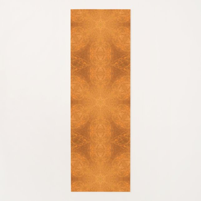 Tapete De Yoga Um caleidoscópio de uma Estrela Laranja Queimada (Frente)