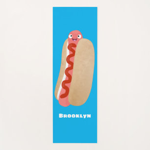 Tapete De Yoga Um desenho animado e engraçado de Weiner