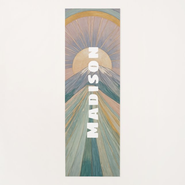 Tapete De Yoga Uma Serenata Vulcânica Personalizada (Frente)