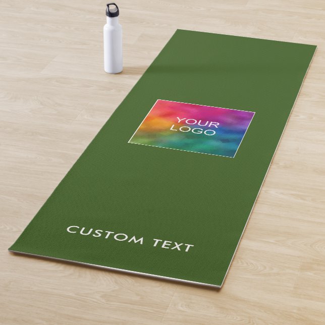 Tapete De Yoga Upload Your Business Logo Custom Text Template (In Situ)