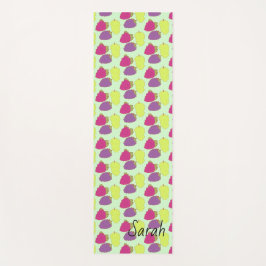 Tapete De Yoga Uvas Vermelhas, Verdes E Roxas