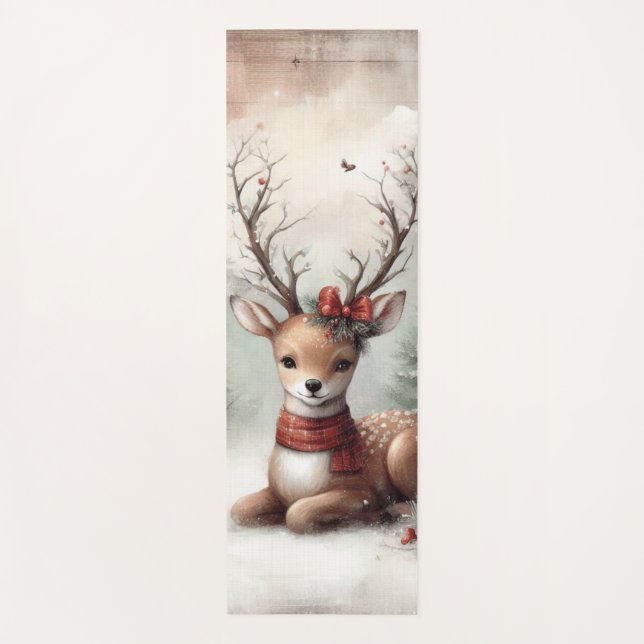 Tapete De Yoga Vedante de Natal clássico (Frente)