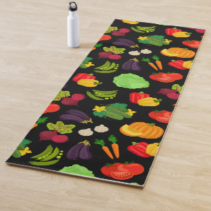 Tapete De Yoga Vegetais sem costura padrão vegetativo