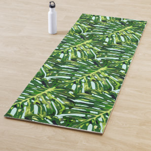 Tapete De Yoga Verde deixa Yoga Mat tropical