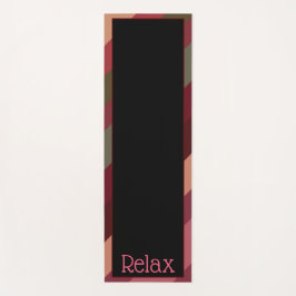 Tapete De Yoga Verde e preto