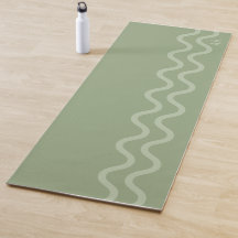 Verde Salvia Moderno Minimalista Linhas Onduladas