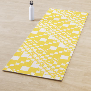 Tapete De Yoga Verificado, Controlos em amarelo-limão e branco
