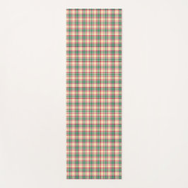 Tapete De Yoga Vertical and horizontal plaid patterns on white 