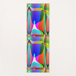 Tapete De Yoga 🌈 Vibrant Abstract Yoga Mat