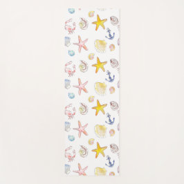 Tapete De Yoga Vida e Ancoras Marinhas