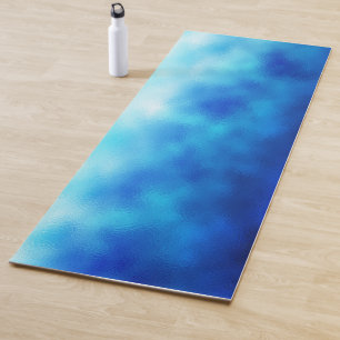Tapete De Yoga Vidro azul