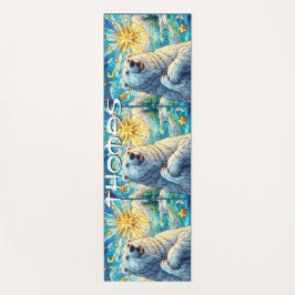 Tapete De Yoga Vidro Escondido Do Urso Polar Personalizado