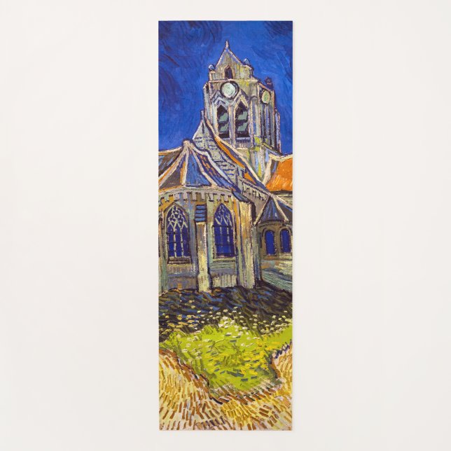 Tapete De Yoga Vincent van Gogh - A Igreja em Auvers (Frente)
