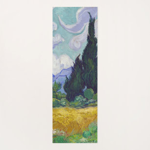 Tapete De Yoga Vincent Van Gogh - Campo de Trigo com Cipras