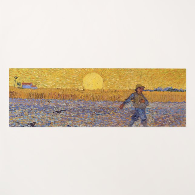 Tapete De Yoga Vincent van Gogh - Sower with Setting Sun (Frente (Horizontal))