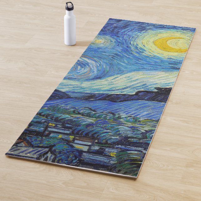 Tapete De Yoga Vincent Van Gogh Starry Night Vintage (In Situ)