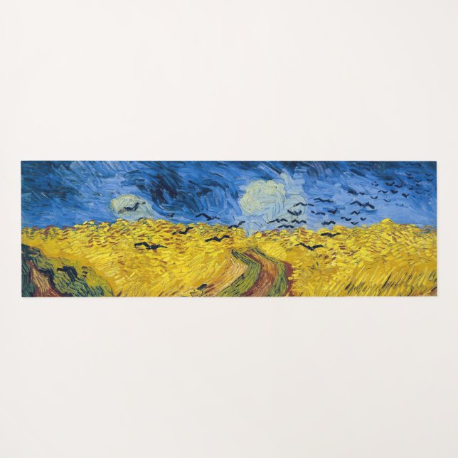 Tapete De Yoga Vincent van Gogh - Wheatfield com Crows (Verso (Horizontal))