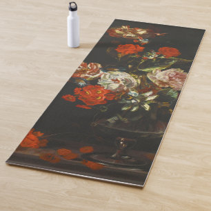 Tapete De Yoga Vintage Ainda Life with Flowers