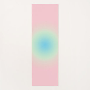 Tapete De Yoga Vintage Aura Blue Pink Gradient Ombre