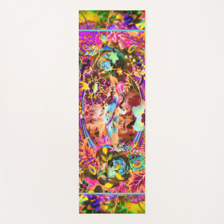 Tapete De Yoga Vintage Boho Goddese Neon Yoga Mat