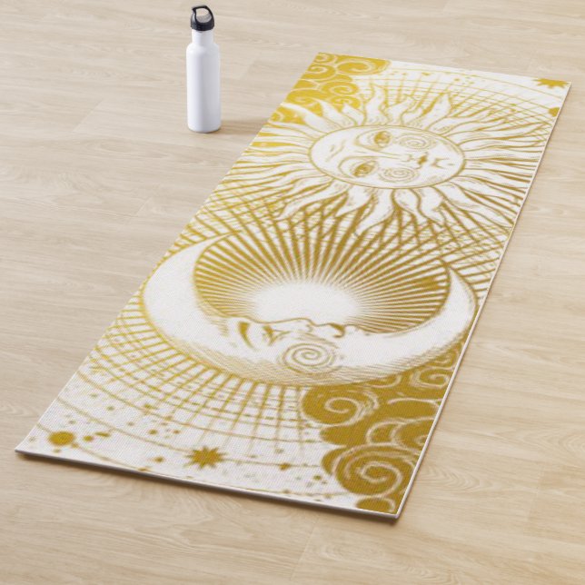 Tapete De Yoga Vintage Celestial Surya Chandra (In Situ)