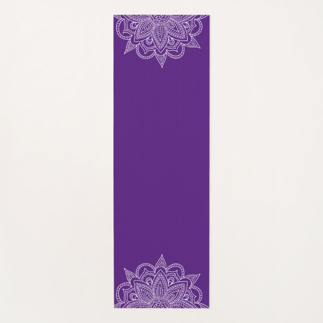 Tapete De Yoga Violet Mandala Yoga Mat (Frente)