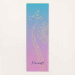 Tapete De Yoga Violet to Blue Mandala Yoga Mat