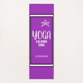 Tapete De Yoga Violet White Star