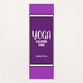 Tapete De Yoga Violet White Yoga Calming