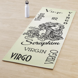 Tapete De Yoga Virgo Personalizado Zodiac Green Yoga Mat
