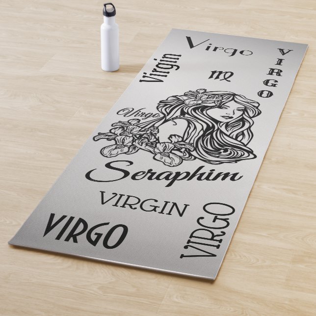 Tapete De Yoga Virgo Zodiac Silver Personalizado