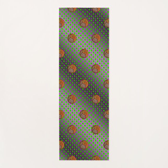 Tapete De Yoga Vírus e Madeira Boar (Frente)