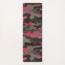 Viva Magenta e Cinza Camo Yoga Mat