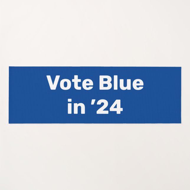 Tapete De Yoga Vote Blue em 2024 (Frente (Horizontal))