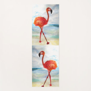 Tapete De Yoga Watecrolor Flamingo Birds Yoga Mat