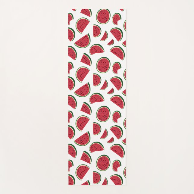 Tapete De Yoga Watermelon Slice Summer Pattern (Frente)