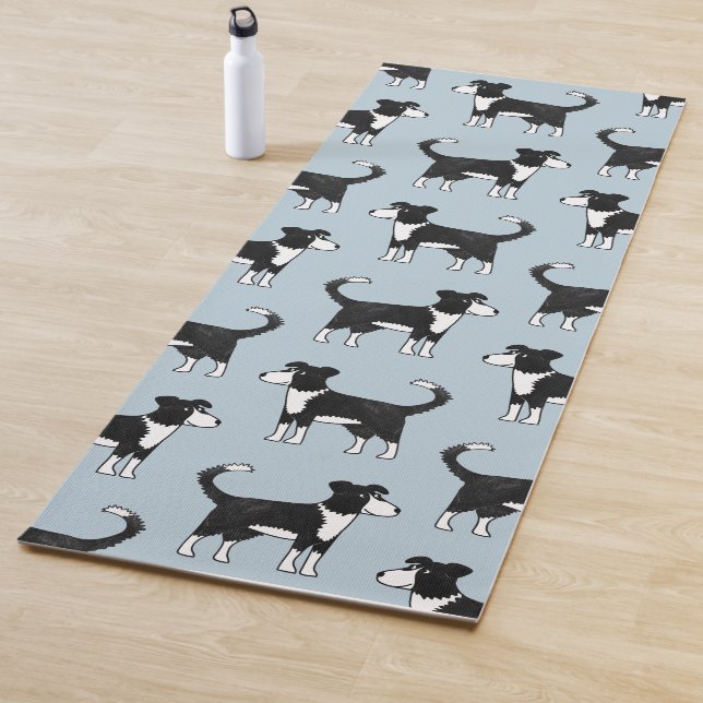 Tapete De Yoga Welsh Border Collie Sheepdog Pattern (In Situ)