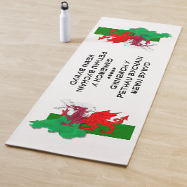 Tapete De Yoga Welsh Flag of Wales DAVID QUOTE White, RUA de Gale