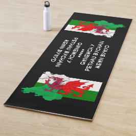 Tapete De Yoga Welsh Flag of Wales RUA DAVID QUOTE