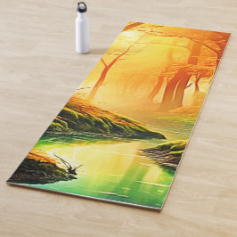 Tapete De Yoga Whisper do Ouro de outono