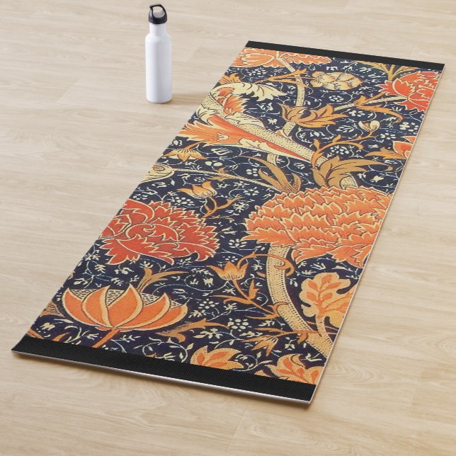 Tapete De Yoga William Morris Cray Floral Art Nouveau Pattern (In Situ)